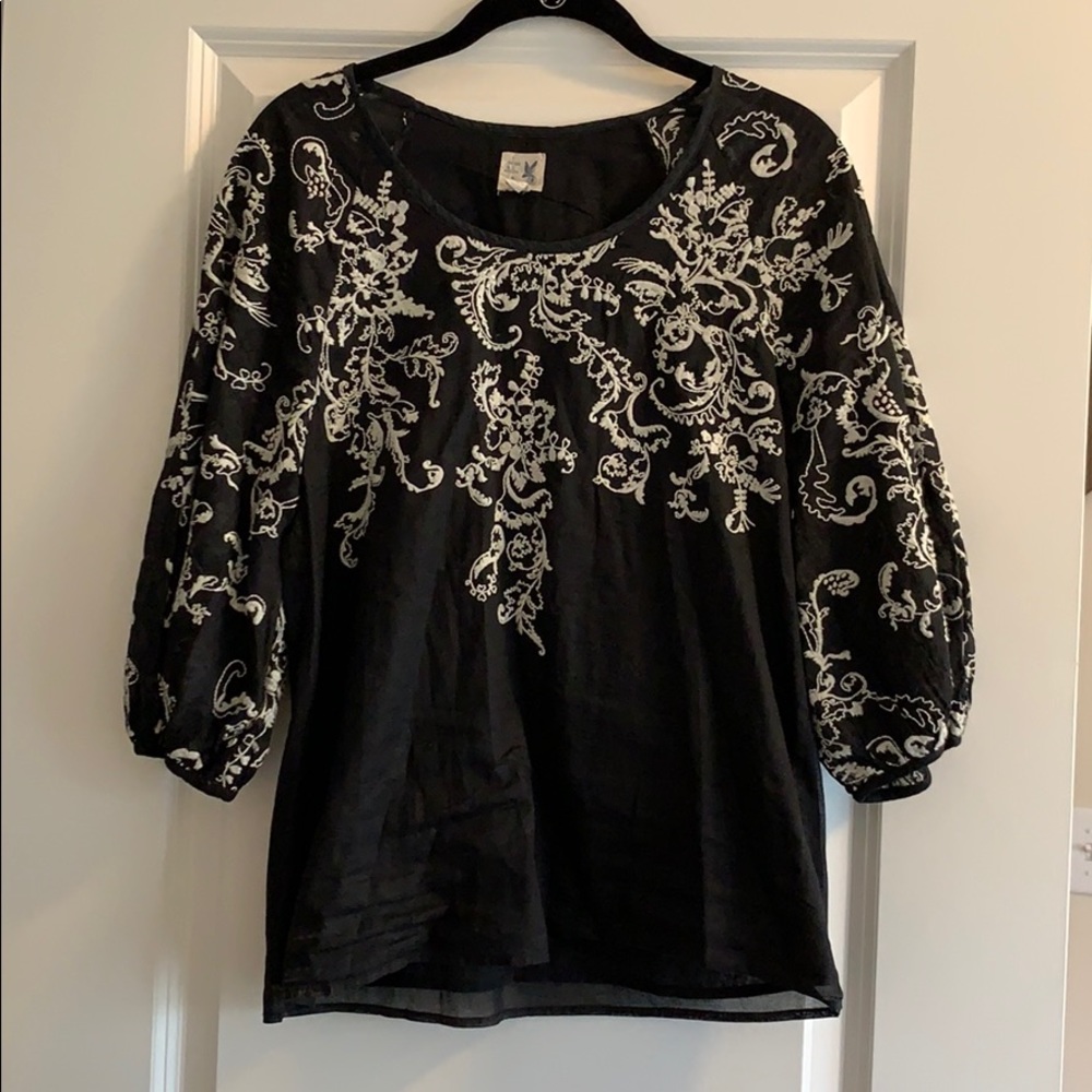 Anthropologie x Edme & Esyllte Embroidered Blouse